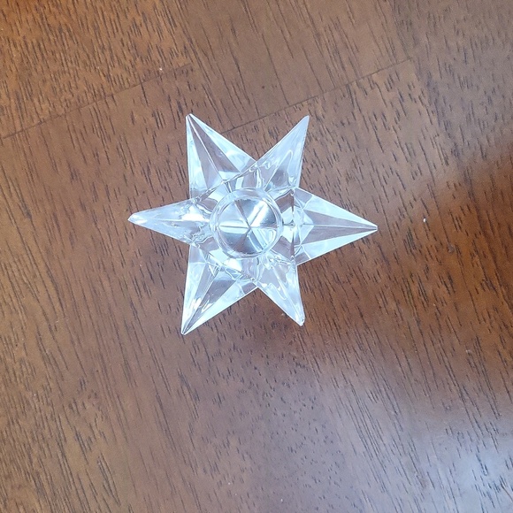 Rosenthal Kosta-Sterne Crystal 9 Point Star Candle Holder - Large 4.5” - Picture 2 of 4